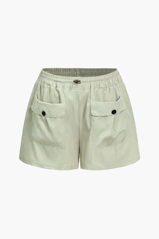 Pocket Drawstring Shorts