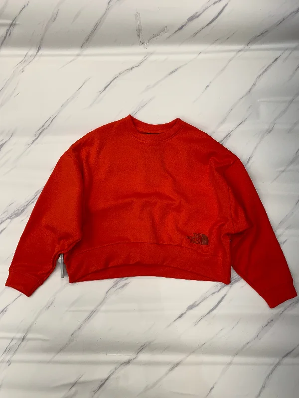 Athletic Sweatshirt Crewneck By The North Face In Red, Size: L