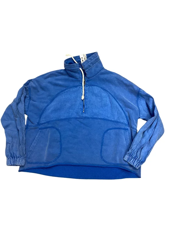 Sweatshirt Collar By Hem & Thread In Blue, Size: S