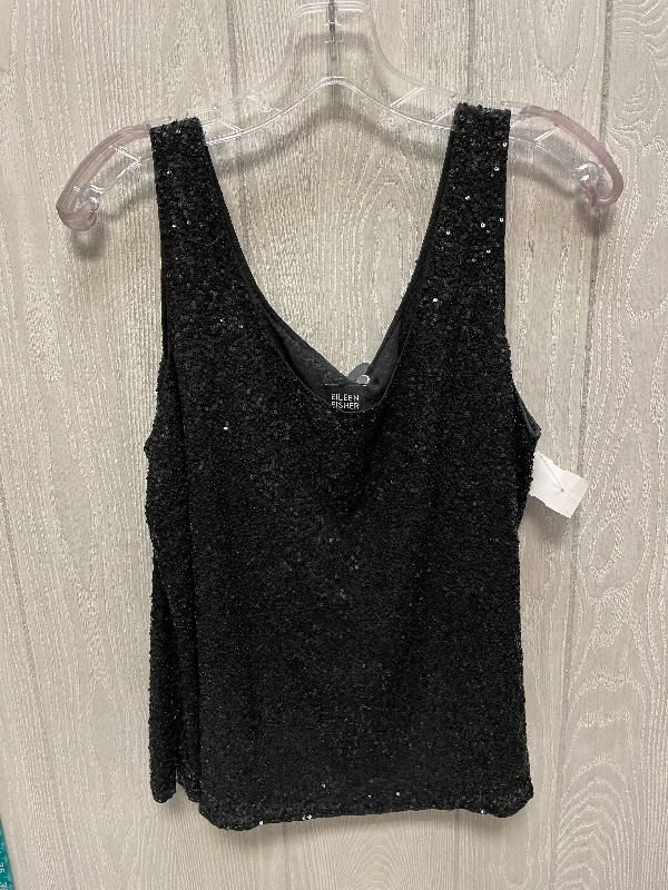 Top Sleeveless By Eileen Fisher In Black, Size: L