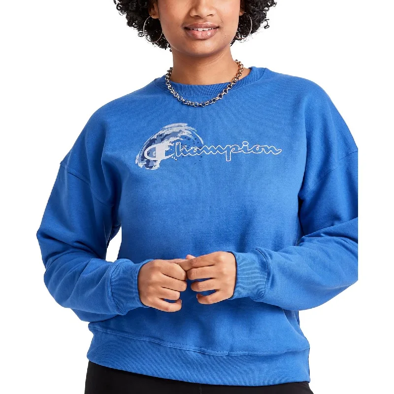 Womens Logo Knit Sweatshirt