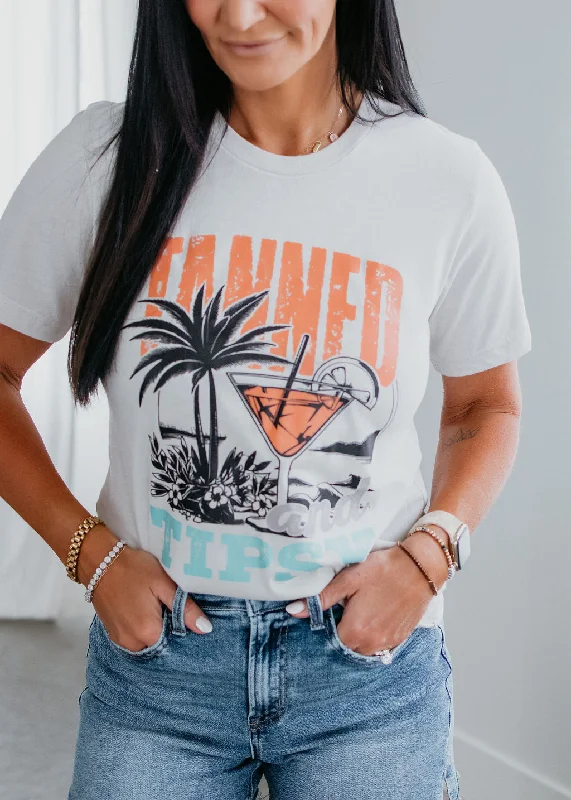 Tanned and Tipsy Graphic Tee