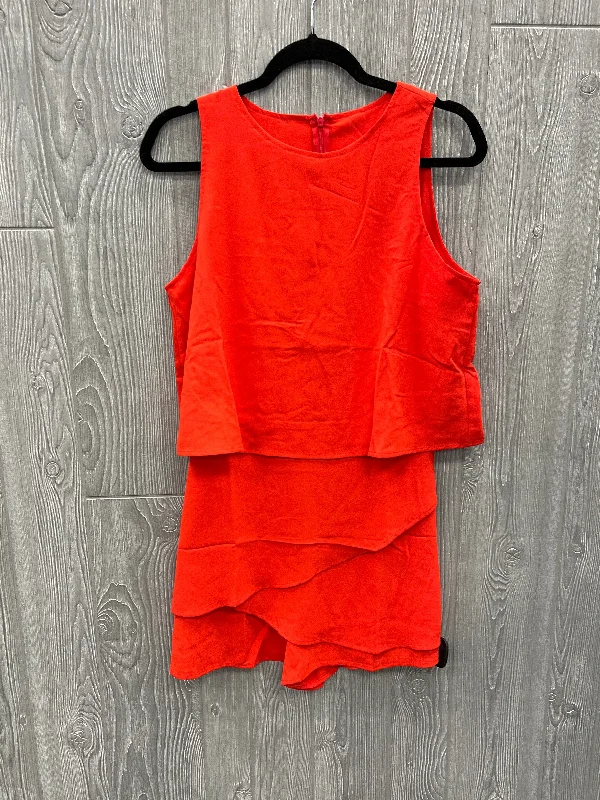 Romper By Cmf In Orange, Size: M