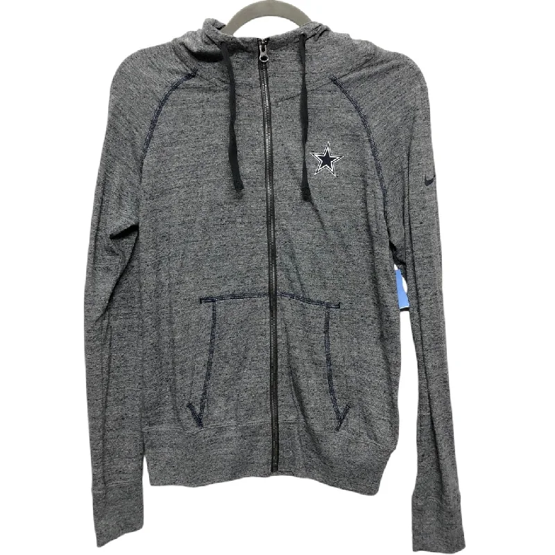 Sweatshirt Hoodie By Nike Apparel In Grey, Size: Xs