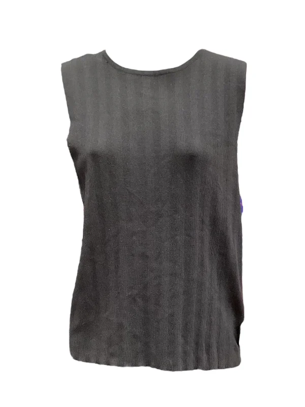 Top Sleeveless By Zara In Black, Size: L