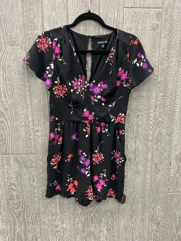 Romper By Express In Black, Size: S