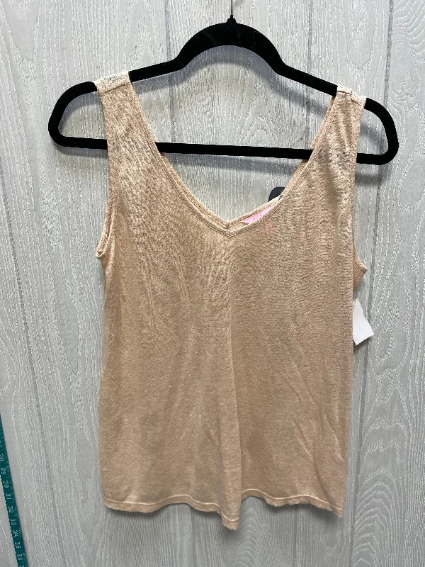 Top Sleeveless By Lilly Pulitzer In Tan, Size: S