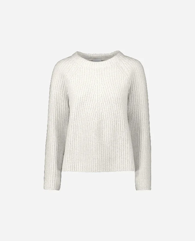 U-Boot Pullover aus Cashmere-Mischung in Weiß