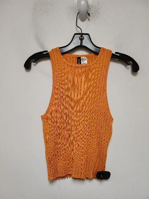 Top Sleeveless By Divided In Orange, Size: M