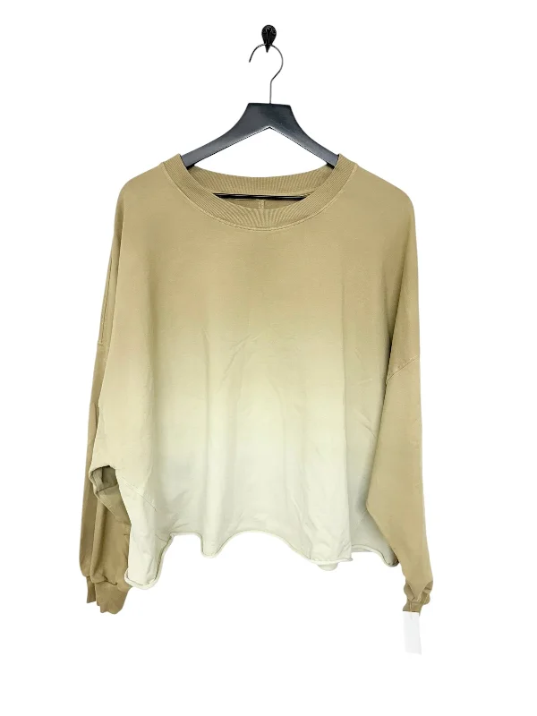 Sweatshirt Crewneck By Lululemon In Tan, Size: L