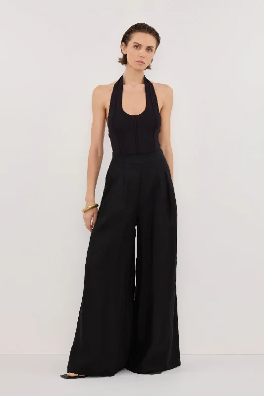 CODY BLACK  WIDE LINEN PANT