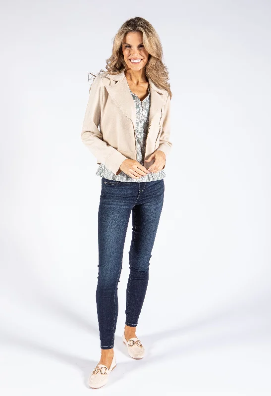 Soft Faux Suede Jacket