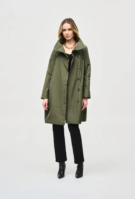 Memory Buttoned Cocoon Coat