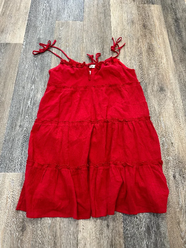 Dress Casual Short By New In In Red, Size: S