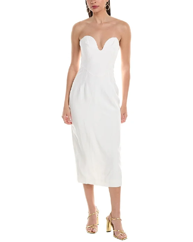 Mara Hoffman Isla Linen-Blend Midi Dress