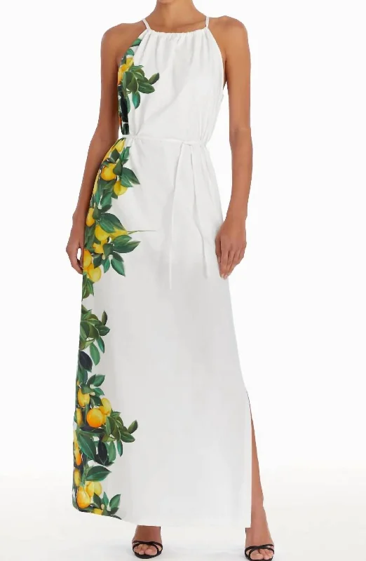 Alicanta Maxi Dress In Lemonhead