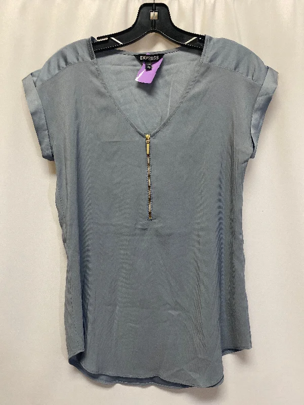 Blue Top Short Sleeve Express, Size Xs