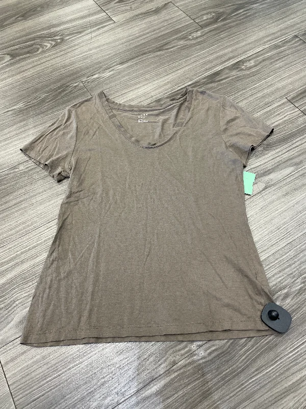 Brown Top Short Sleeve A New Day, Size S