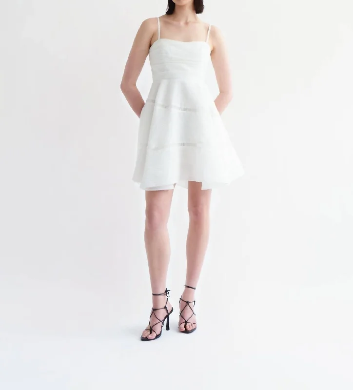 Cinque Jacquard Mini Dress In Ivory