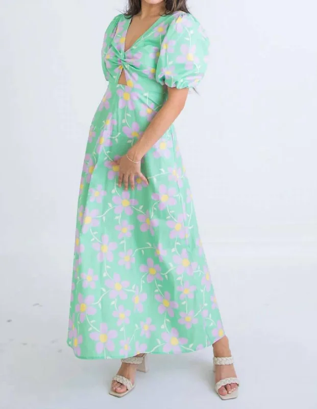 Daisy Maxi Dress In Green