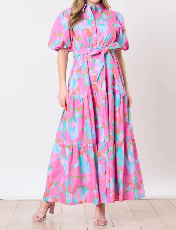 Heaven Above Maxi Dress In Pink