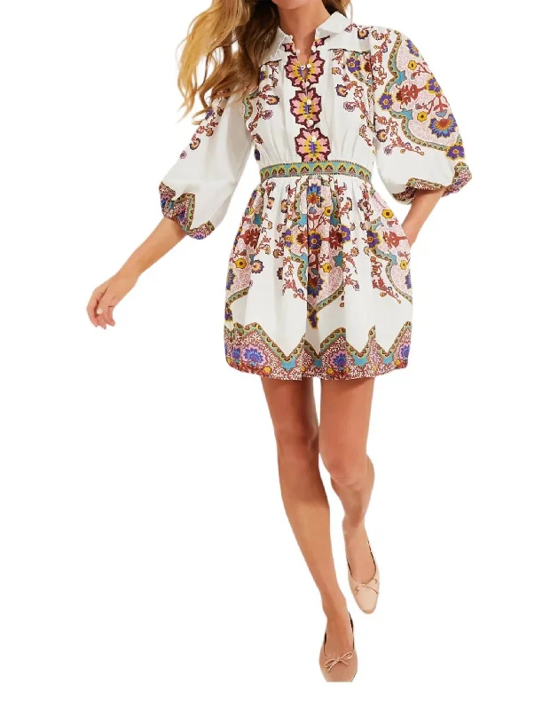 Leigh Mini Dress In Lagos Print