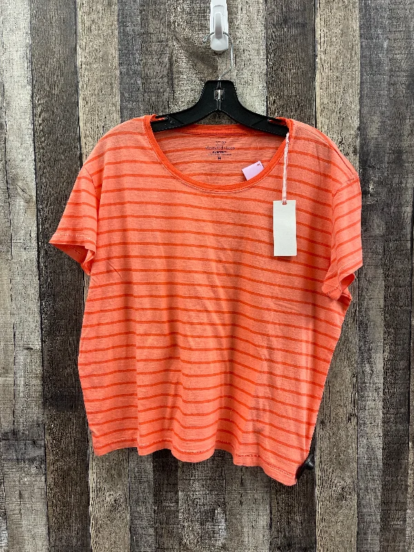 Orange Top Short Sleeve Vineyard Vines, Size M