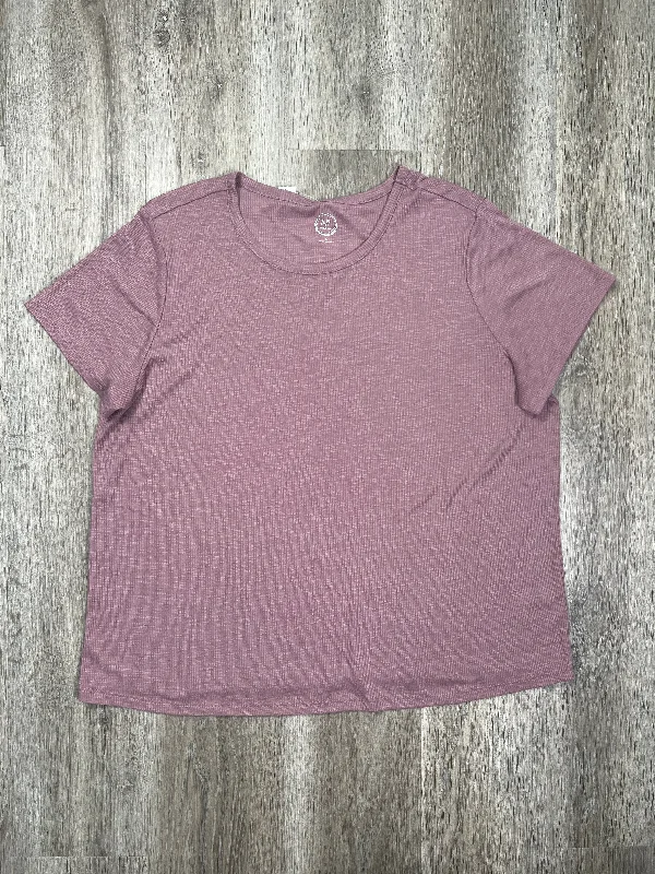 Purple Top Short Sleeve Basic Maurices, Size 3x