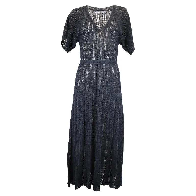 Rachel Comey Ronin Maxi Dress in Navy Blue Linen