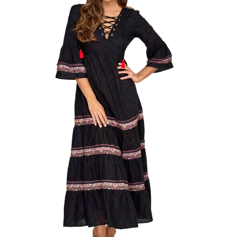 Sensory Maxi Dress In Arabian Spice