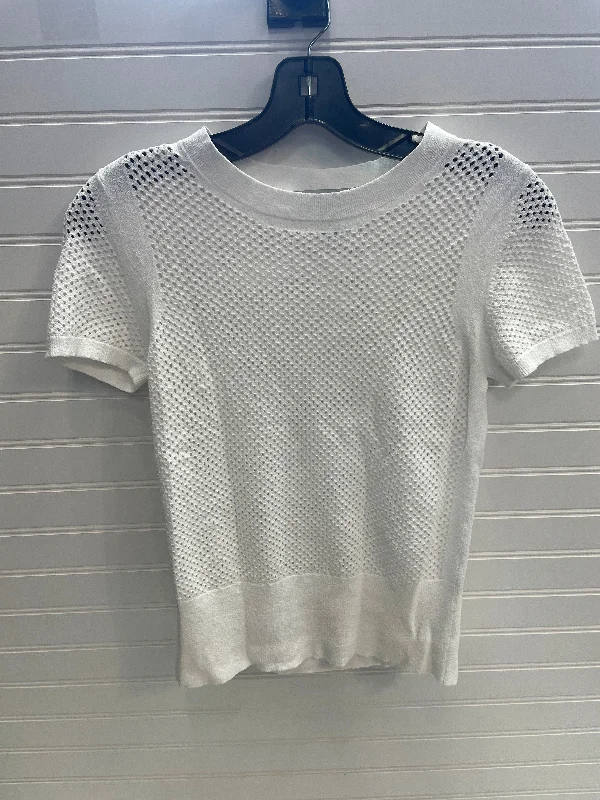 White Top Short Sleeve Autumn Cashmere, Size S