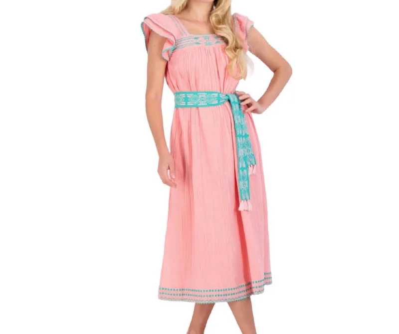 Women's Maxi Sandrine Dress In Pink