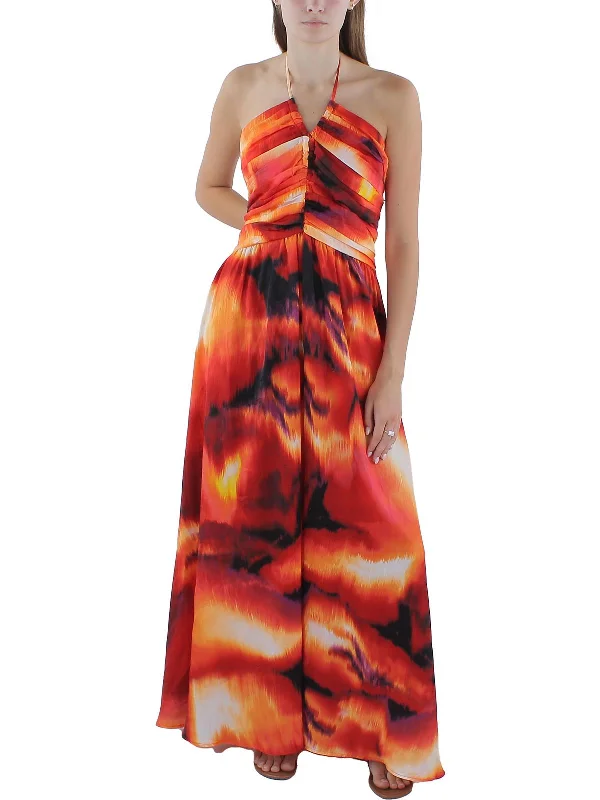 Womens Printed Long Maxi Dress