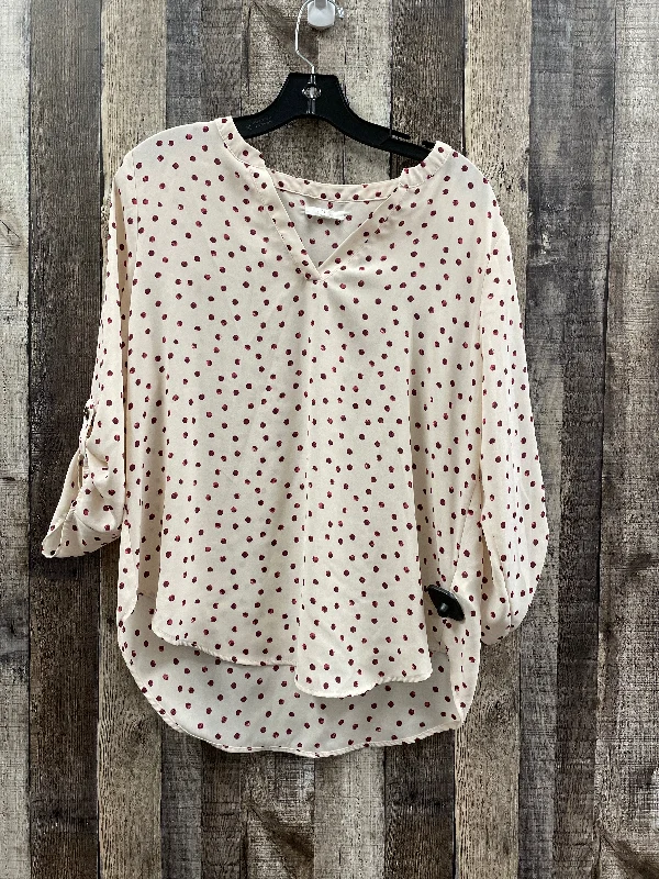 Blouse 3/4 Sleeve By Maurices  Size: M