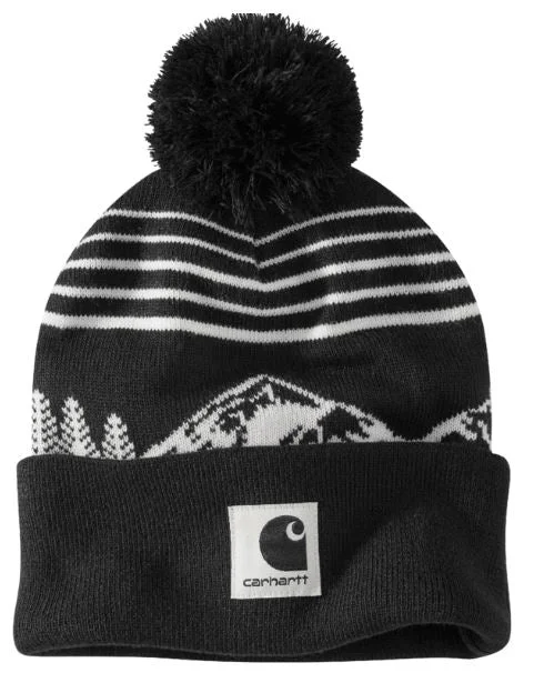 Knit Pom Mountain Beanie