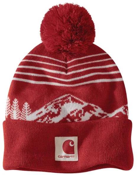 Knit Pom Mountain Beanie