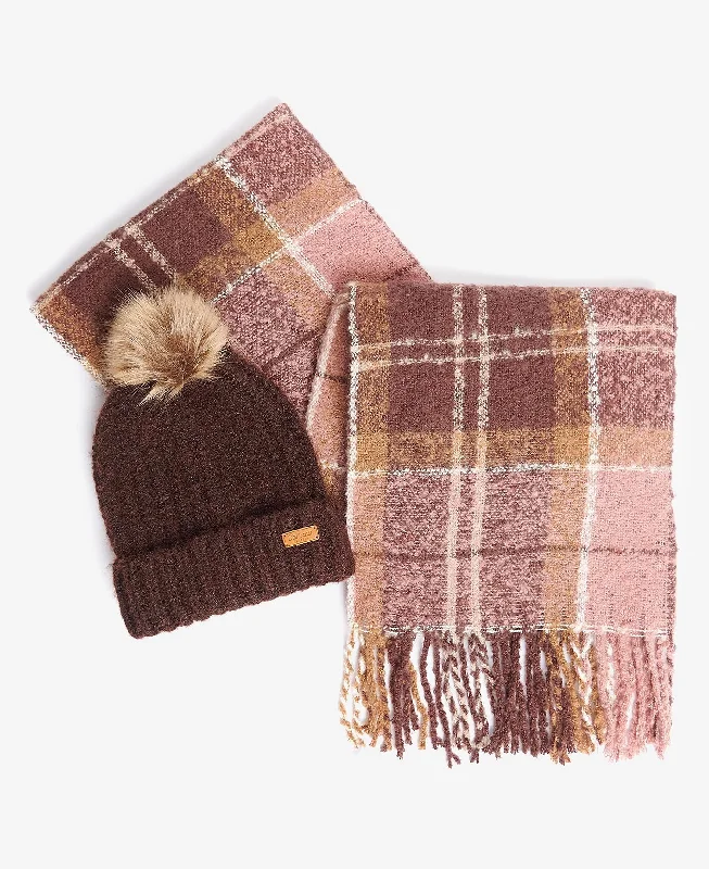 Women's Saltburn Beanie & Tartan Scarf Set