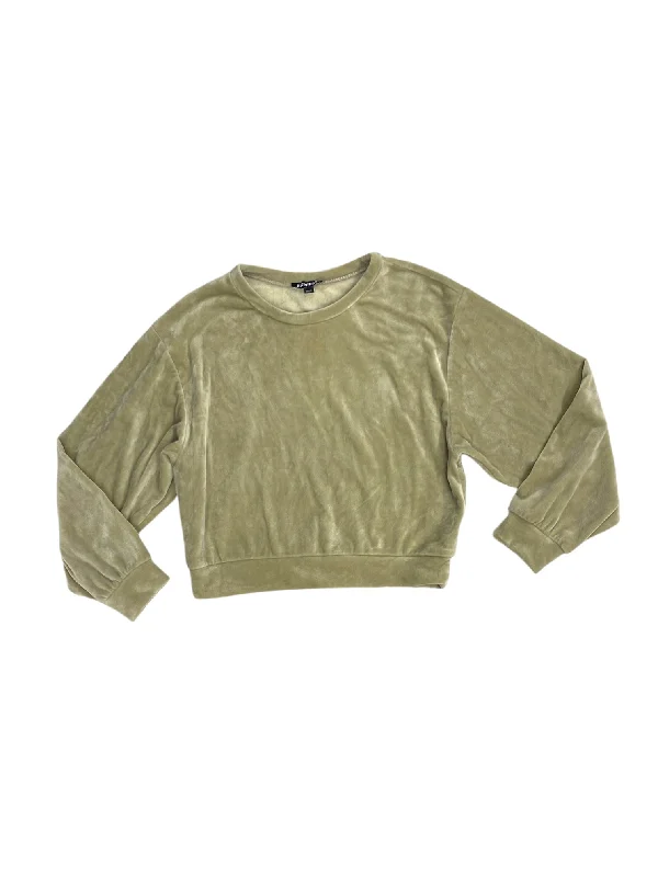 Top Long Sleeve By Express In Green, Size: Xs