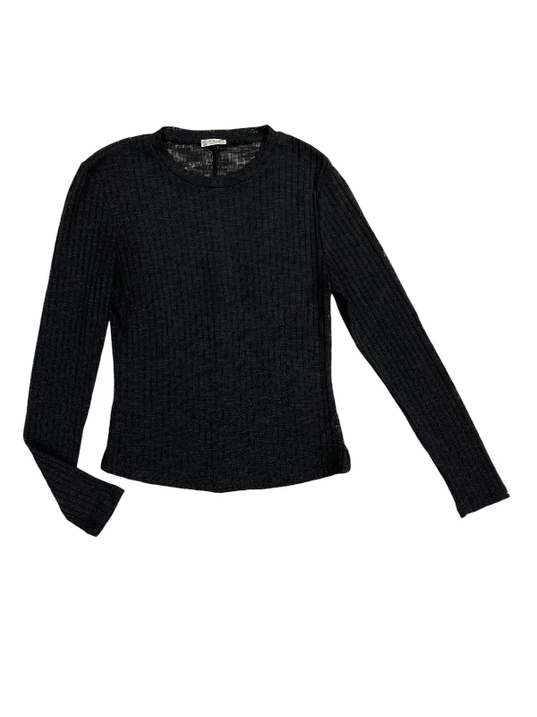 Top Long Sleeve By Free People In Black, Size: S