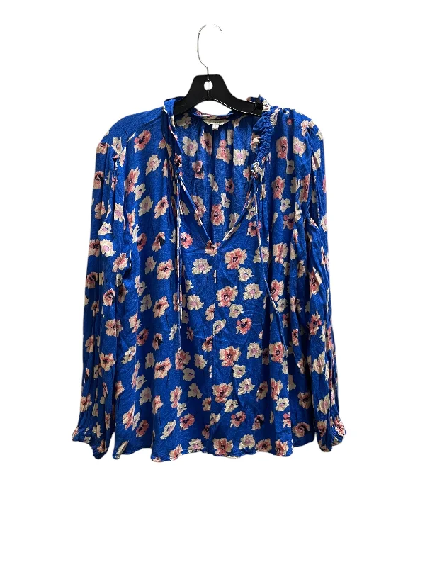 Top Long Sleeve By Lucky Brand In Blue, Size: Xl