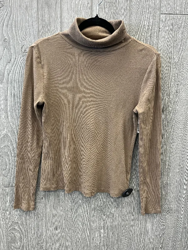 Top Long Sleeve By Old Navy In Brown, Size: M