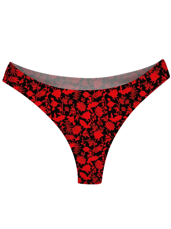 AiraModal™ Gothic Flora Mid-Rise Thong