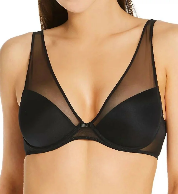 Camille Plunge Bra In Black