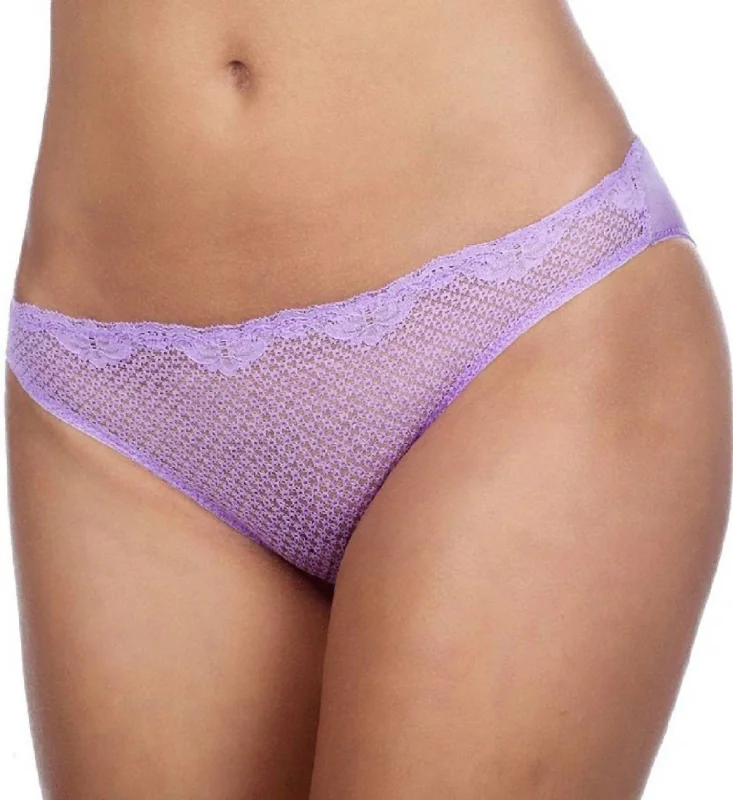 Duet Lace Low-Cut Bikini In Lilac