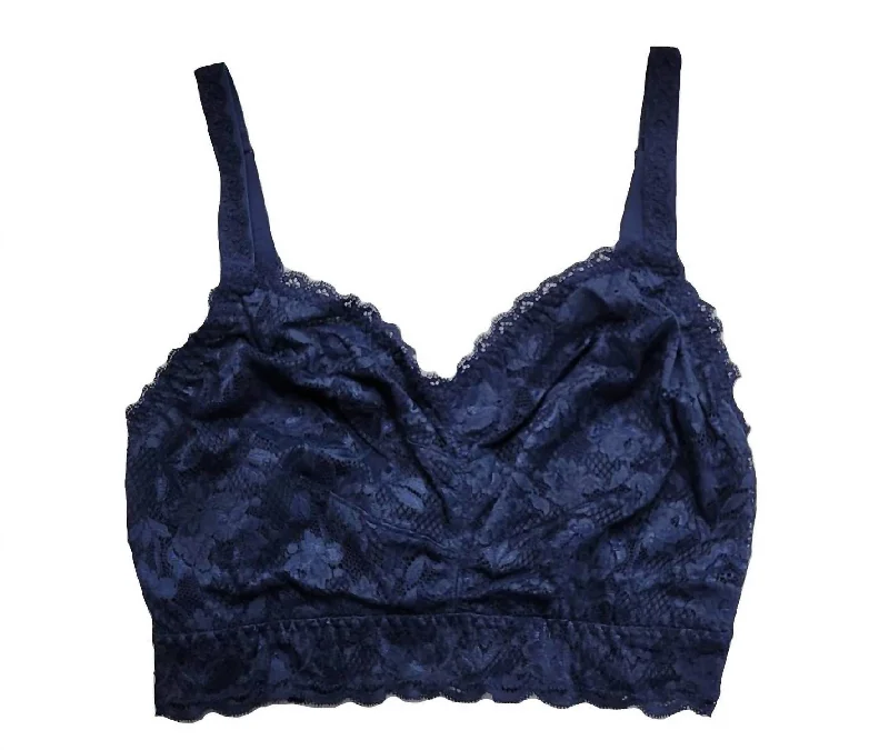 Women's Never Say Never Ultra Curvy Sweetie Bralette In Navy Blue