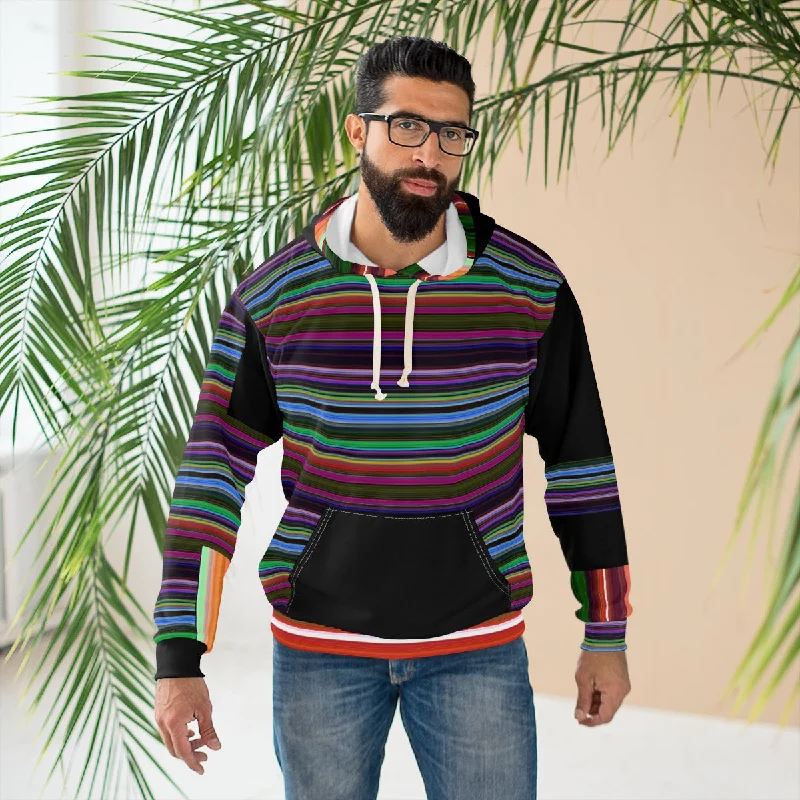 AOP Unisex Pullover Hoodie STRIPES