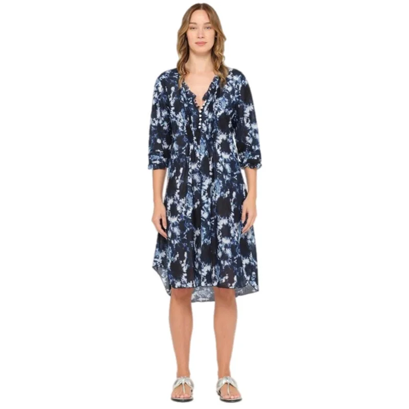 One Season Shibori Middy Poppy Navy